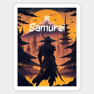 Futuristic Samurai: A Journey Through Time and Tradition Sticker